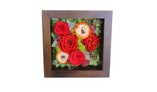 Zhhr Massivholz Getrocknete Blumen Everlasting Blume Stereo Fotorahmen Handgefertigte Geschenkbox Kreative Satz Ewige Blume Blumen Rosen Amazon De Kuche Haushalt