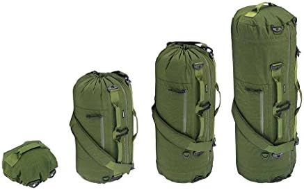 Piorama Adjustable Duffle Backpack or Sling Travel Bag (Military Green)