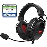 Lioncast LX55 Gaming Headset für PC, PS4, Xbox One, Nintendo Switch, Mac, Laptop, Smartphone (Stereo Sound, geschlossene Over-Ear Kopfhörer) schwarz