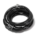 ciclomotor Zonster Combinación Moto de la Bici Bloqueo de Cable de Seguridad Anti Thief 4 dígitos de Bloqueo candado de Bicicleta Ciclismo