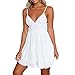 Produktbild Damen Kleider Frauen Sommer Rücken Mini Dress White Evening Party Strand Kleider Sommer Kleid Von Xinan (S, Weiß)