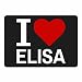 Produktbild Mousepad Classic I Love Elisa schwarz
