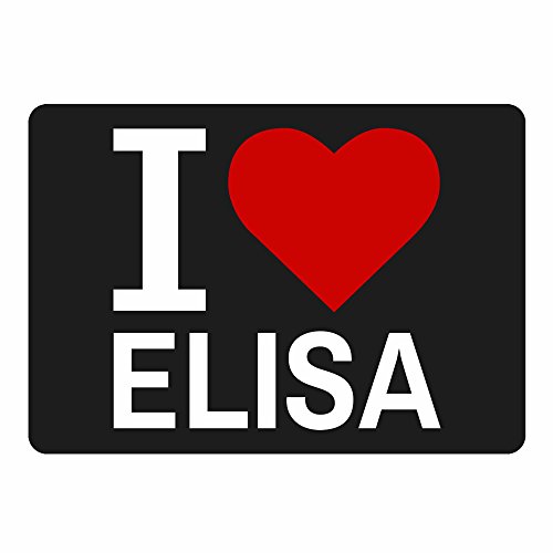 Preisvergleich Produktbild Mousepad Classic I Love Elisa schwarz