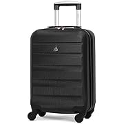 Aerolite Lightweight 4 Wheel ABS Hard Shell Luggage Suitcase with Built in TSA Combination Lock