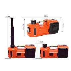 Martinetto Idraulico Elettrico, 3,5 Ton 12V DC Idraulico Auto Piano Jack Con Luce A LED Per Auto, Berlina, Van, SUV