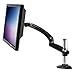 Price comparison product image ERGOTECH Freedom Arm, Single Aluminum Monitor Arm, holds up to 27" Monitor with Desk Clamp - Metal Gray