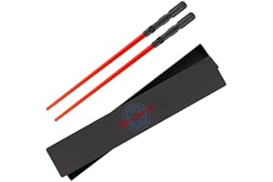 Paladone - Coppia di bacchette spada laser Sith di Guerre Stellari con custodia, accessori da cucina riutilizzabili, regali per i fan della fantascienza e di Darth Vader, licenza ufficiale