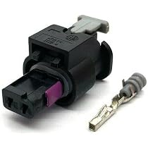 thumbnail interactive-video image 1 of 2-Pin Fuel Injector Wiring Connector Plug Housing – 4F0973702 For VW Audi Skoda 1 of 3