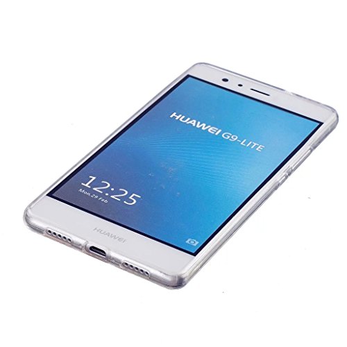 MUTOUREN Huawei P9 Lite TPU Hülle Schutzhülle Crystal Case Durchsichtig Klar Silikon Transparent Ultradünne Weich Gel Hinten Rückdeckel Kratzfeste Federung Etui Bumper-Einhorn und Ballon - 3