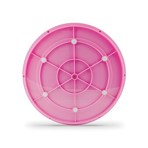 VENKON – Make Up Organizer Sortierkasten für Aufbewahrung von Kosmetik – 360 Grad drehbar – rosa - 6