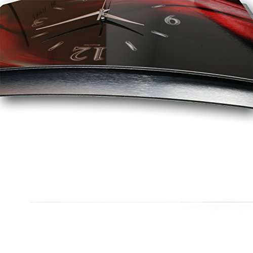 3D Abstrakt Designer leise Funk Wanduhr Funkuhr modernes Design * Made in Germany* WAA008FL - 5