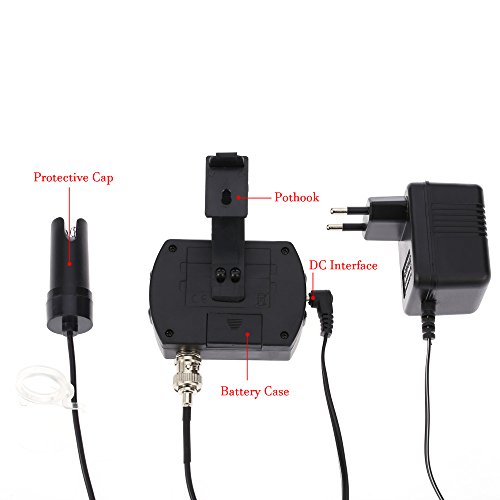KKmoon Mini-Professional Online-pH Meter Wasser Qualität Tester / Wasserdicht Wasser Qualität Monitor Analyse-Gerät mit Temperatur Kompensation ATC-Funktion und Hintergrundbeleuchtung - 5