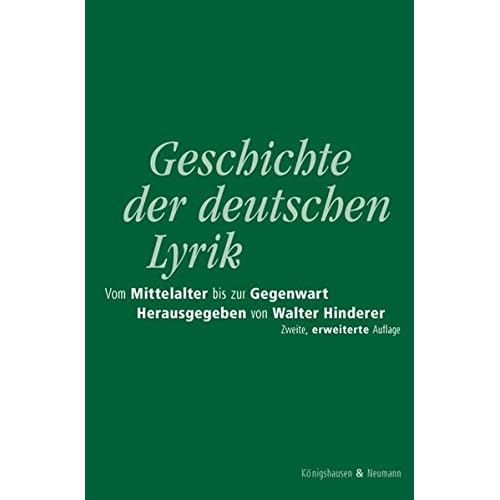 [PDF] Download Geschichte der deutschen Lyrik vom Mittelalter bis zur Gegenwart Kostenlos