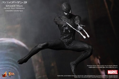 Spider Man 3 (black suit) 12 in wSandman