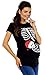 Zeta Ville Women's Maternity Halloween Baby Skeleton Funny Tee Shirt X-ray 185c (Black, UK 14/16)