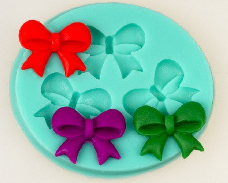 SCHLEIFEN SILIKONFORM Ausstecher Fondant MARZIPAN TORTENDEKO Ausstecherform NEU - 3