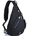 Produktbild FreeMaster Rucksack im Cross-Body--Design, für Camping Fitnessstudio Radfahren Schule, klein, Herren Kinder damen, schwarz
