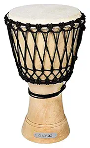 Clapbox Djembe - Mango Wood (10 Inches, Natural)