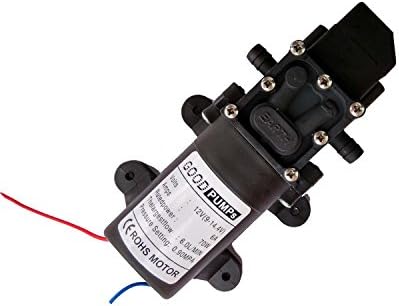 Saleting DC12 V 131PSI 6L/m Water High Pressure Diaphragm Self Priming Pump Caravan/Boat/RV/garden