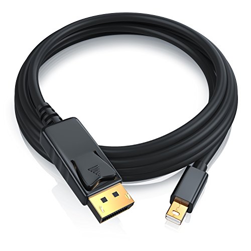 CSL – 3m (Meter) Mini Displayport (miniDP) auf Displayport (DP) Kabel | Zertifiziert | 24K vergoldete Kontakte | PC & MAC / MAC, MacBook Pro, MacBookAir, Lenovo, uvm. - 4