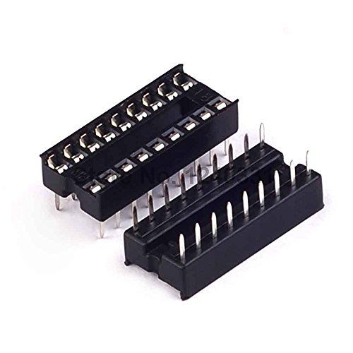 Invento 10PCS 18-Pin 18pins DIL DIP IC Socket PCB Mount Connector
