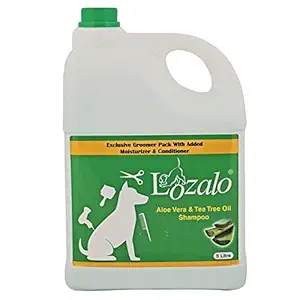 Lozalo Aloe Vera & Tea Tree Oil Pet Care Shampoo for Dogs & Cats (5 Litre)