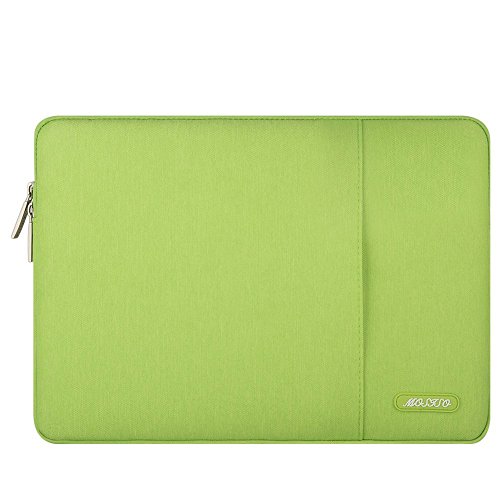 MOSISO Polyester vertikalen Stil Wasserabweisend Laptop Sleeve Case Bag Hülle Schutzhülle Notebook Tasche Schutzabdeckung für 13-13.3 Zoll MacBook Pro, MacBook Air, Notebook Computer, Greenery