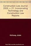 Image de Construction Law Journal 2005 Bound Volume