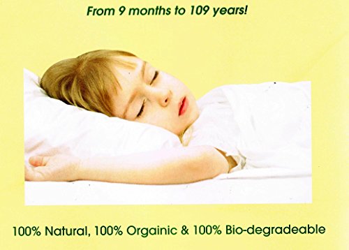 THE ONLY PILLOW YOUR BABY CAN BREATH THROUGH..New Year Sale ! NATURE'S WORLD is full of WONDER - IMPROVE THE LIFE of YOUR LITTLE WONDER - BRITISH MADE TODDLER SIZE.SINCE 1996 SAVVY SLEEP CONNOISSEURS ENJOYED OUR ADULT SIZE 100% ORGANIC PERFECT PILLOW - MADE WITH LOVE in YORKSHIRE, size 55 X 30 CM /21" x 13" >90 DAY NO FUSS MONEY BACK GUARANTEE