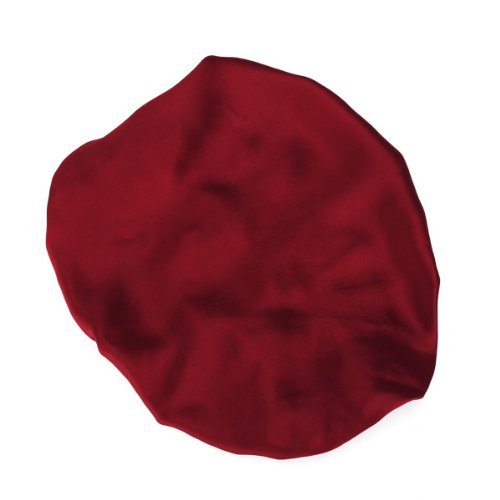 TOOGOO(R) Sleep Sleeping Cap Hat for Hairdressing Night Sleep(Burgundy)