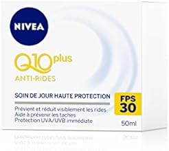 Nivea Q10+ Anti-Rides Cr&egrave;me Soin de Jour Extra Protection FPS30 50 ml
