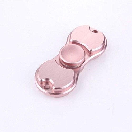 ULTIMATE FIDGET FINGER HAND SPINNER FOCUS SPIN ALUMINUM EDC BEARING STRESS TOY (Rose Gold)