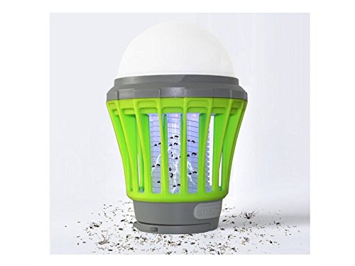 Preisvergleich Produktbild HeyBro Natürlich Multifunktions LED Haushalts Moskito Lampe Tragbare Moskito Insektenvernichter Fliegenklatsche Camping Zelt Wasserdichte Lampe (grün) Tischlampe