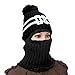 Produktbild Winter gestrickte Maske verdicken Halswärmer Wind Proof Fit Helm Hut gestrickte winddichte Hüte Thermal Radfahren Maske Kopfbedeckungen für Motorrad Radfahren Wandern Skifahren Outdoor-Sportarten