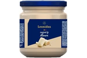 Leonidas Manon Spread – White Chocolate & Coffee Spread 300 g Jar – Palm‑Oil Free Belgian Spread – Luxury Gourmet Coffee‑Infused White Chocolate