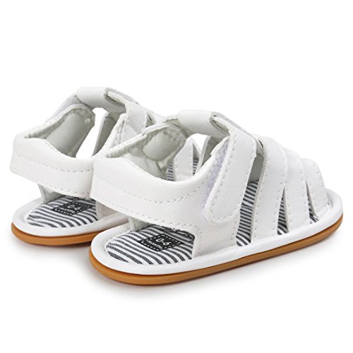 Igemy 1Paar Baby Jungen Sandalen Schuh Casual Schuhe Sneaker Anti-Rutsch Soft Sole Kleinkind Weiß