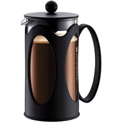 Bodum - 10685-01 - Cafetière à piston 8 tasses 1l noir kenya