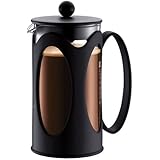 Bodum KENYA, Negro, Transparente, 963.9 g, Vidrio, Metal - Cafetera italiana