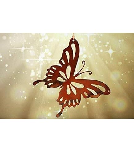Edelrost Schmetterling Deko – Metall-Falter Als Wand- Oder Türdekoration