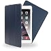 Produktbild NALIA Smart-Case kompatibel mit iPad Air 2, Ultra-Slim Cover Dünne Tablet Schutzhülle, Kunst-Leder Hardcase Multi-Ständer Tasche, Display-Schutz & Backcover Flip-Case Klapphülle Sleeve - Dunkelblau