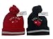 BNWT Baby boys warm winter little pilot bobble hat red or navy 3-6 6-12 mONTHS (3-6 months, red)