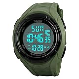 WATCH GYQ@ Dual-Time-Countdown-Multifunktions-Outdoor-Sportuhr Mode Vitalität Herren Wasserdichte elektronische Uhr,Green
