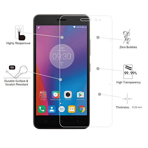bdeals 1 Pack Glas Schutzfolie Displayschutzfolie Anti-Kratz Panzerglasfolie für Lenovo K6 - 2
