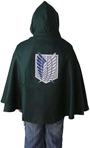 Attack on Titan Scouting Legion Khaki Cosplay Short Jacket -  Green - 