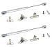 Produktbild Gedotec Klappenbeschlag Klappen-Feder für Möbelklappen Gasdruckfeder Möbel-Bau | 100 Nm (10 kg) | Länge 268 mm | Gasdruckdämpfer KOMPLETT SET | 2 Set inkl. Befestigungsmaterial