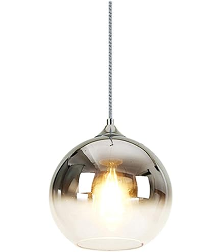 Hallie Lampe Suspendue Moderne En Métal Et Verre Pour Salon Salle à Manger Chamb