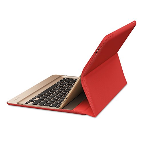 Logi Create Tastatur-Case mit Hintergrundbeleuchtung und Smart Connector für iPad Pro (QWERTZ, deutsches Tastaturlayout) rot/gold - 2
