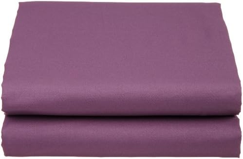 Cathay Luxury Silky Soft Polyester Single Fitted Sheet, Queen Size, Eggplant
