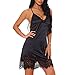 Produktbild ABsoar Negligees Damen Dessous Mode Frauen Babydoll Mini Sleep Rock V-Ausschnitt Spitze Mode Dessous Unterwäsche Sleepkleid Sleepwear Lingerie