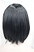Kalyss Women's Short Bob Synthetic Black Hair wigs As Real Hair wig